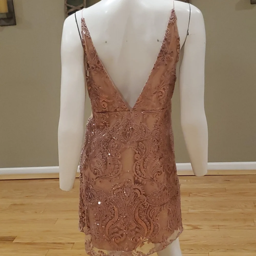 Free People Night Shimmers Mini Dress